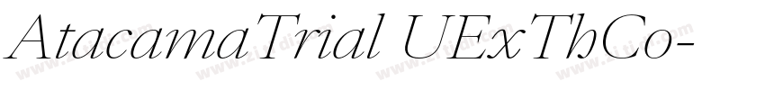AtacamaTrial UExThCo字体转换